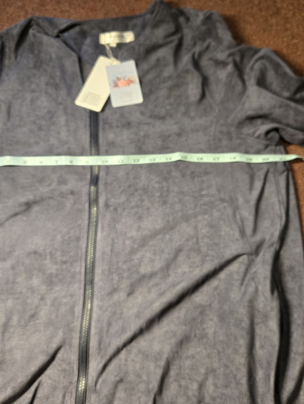 New! Vslarh Women's Zipper Front Robe House Coat Size XXL - Picture 6 of 7